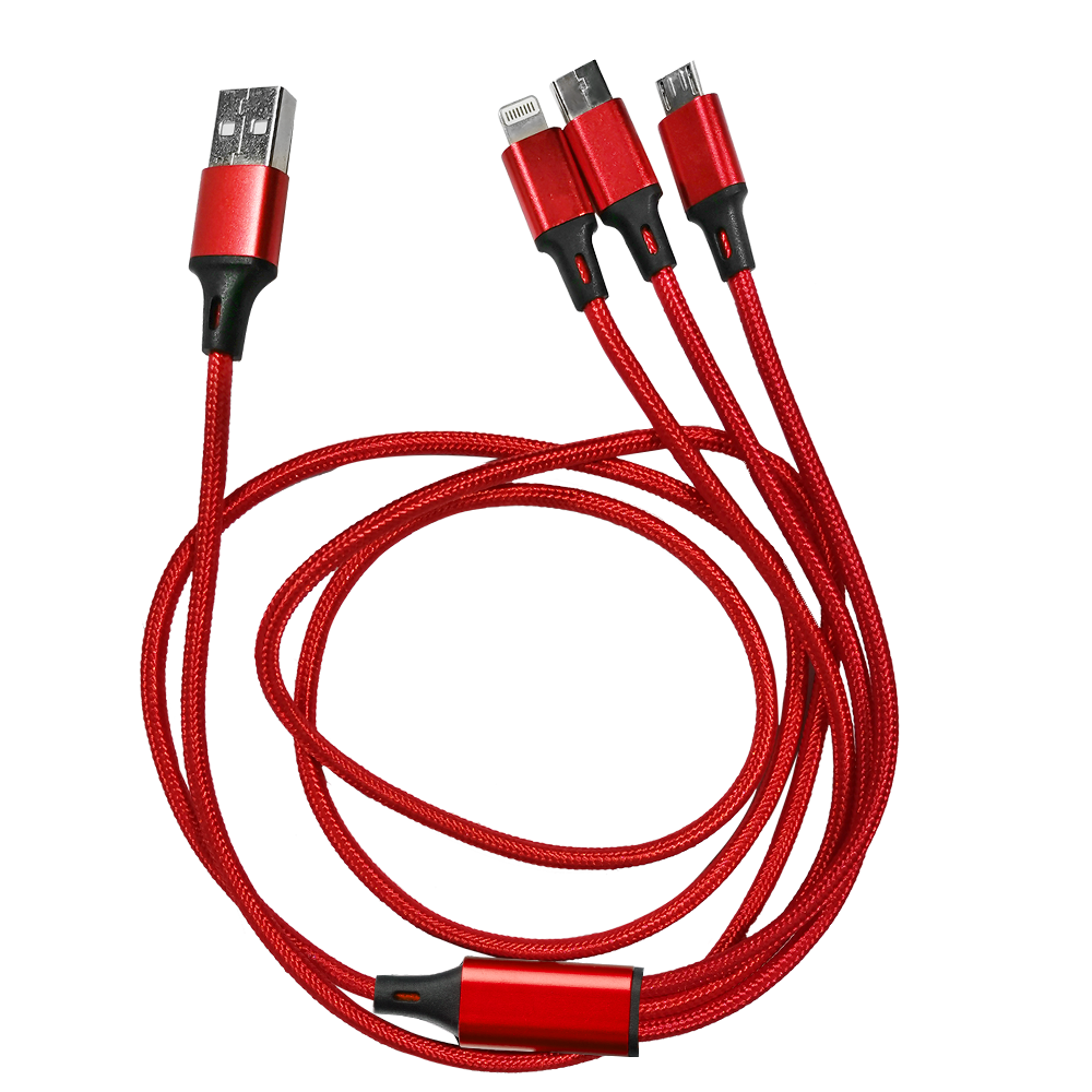 Taft Avenue 3 in 1 Nylon Braided Charging Cable 16