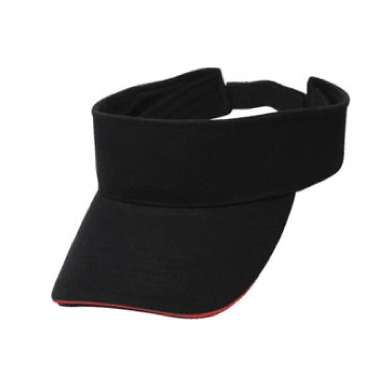 Solid Color Brushed Cotton Sandwich Visor 2