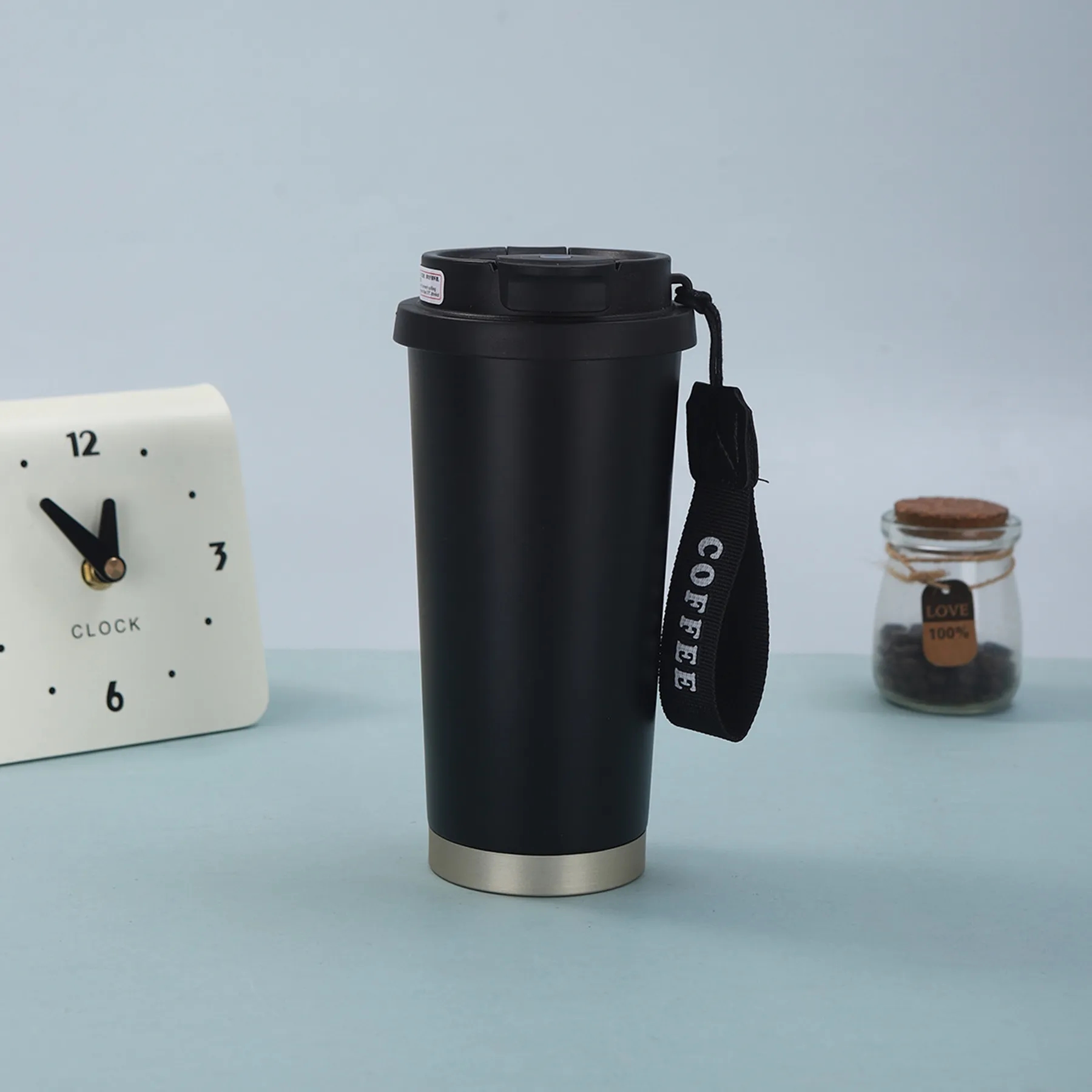 17 Oz. Stainless Steel Double Wall Travel Mug with Rope 8