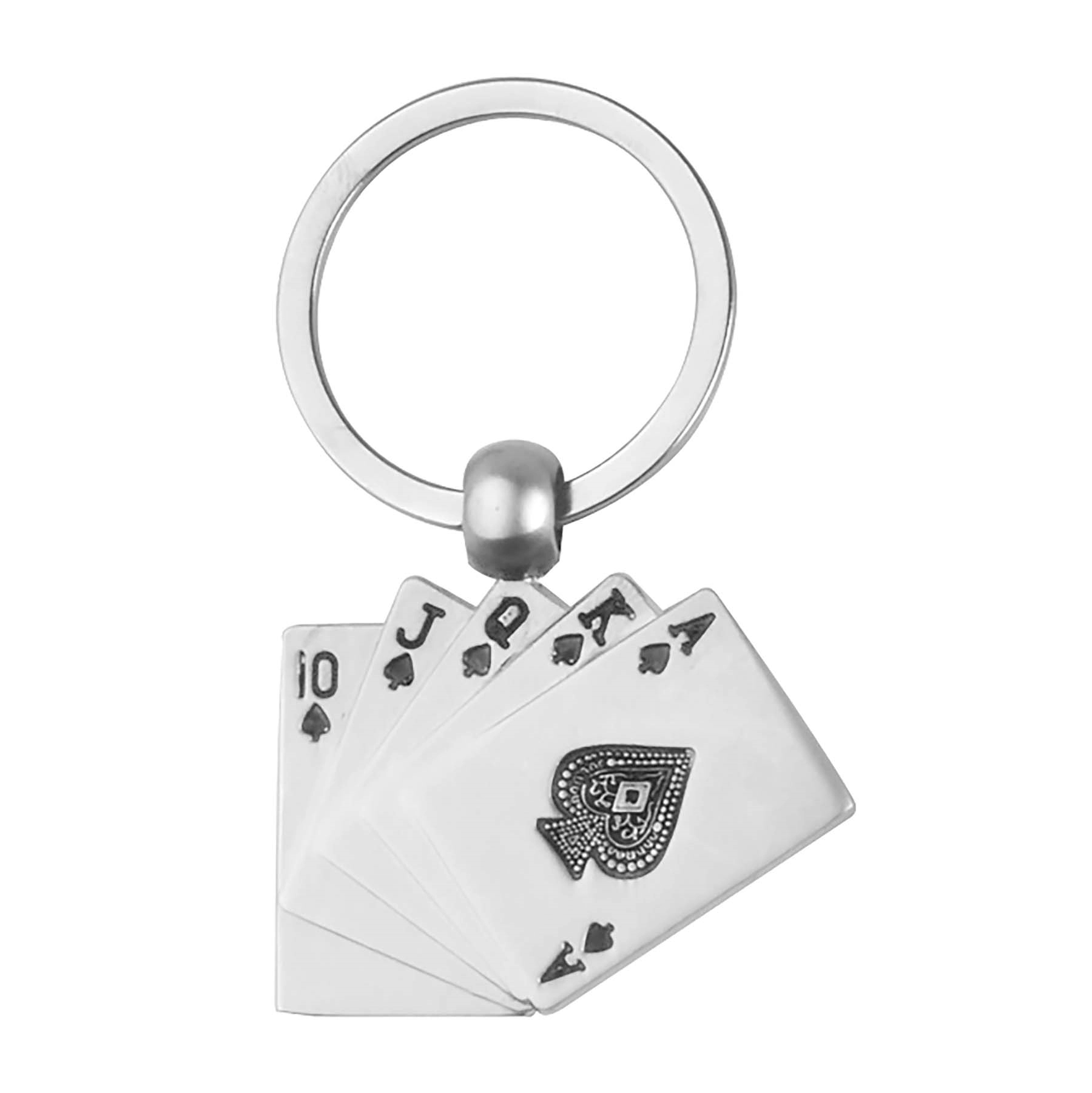 Metal Poker Card ShapedKey Chain Tag 2