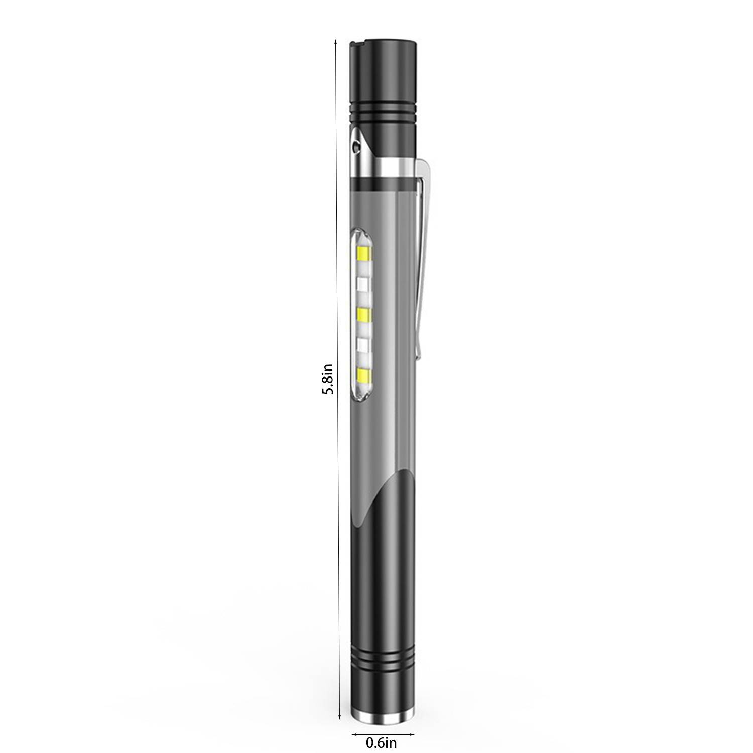 USB Rechargeable Dual-Light Medical Flashlight 2