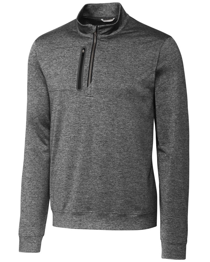 Cutter & Buck Stealth Heathered Mens Quarter Zip 6