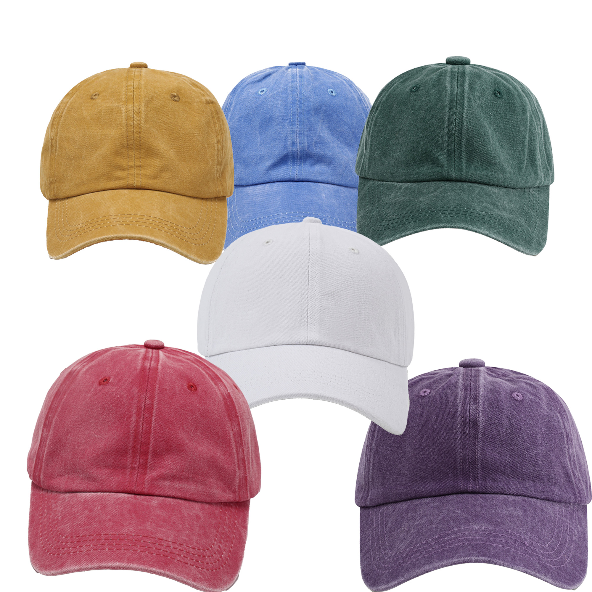 6 Panels Unstructured Baseball Cap 5