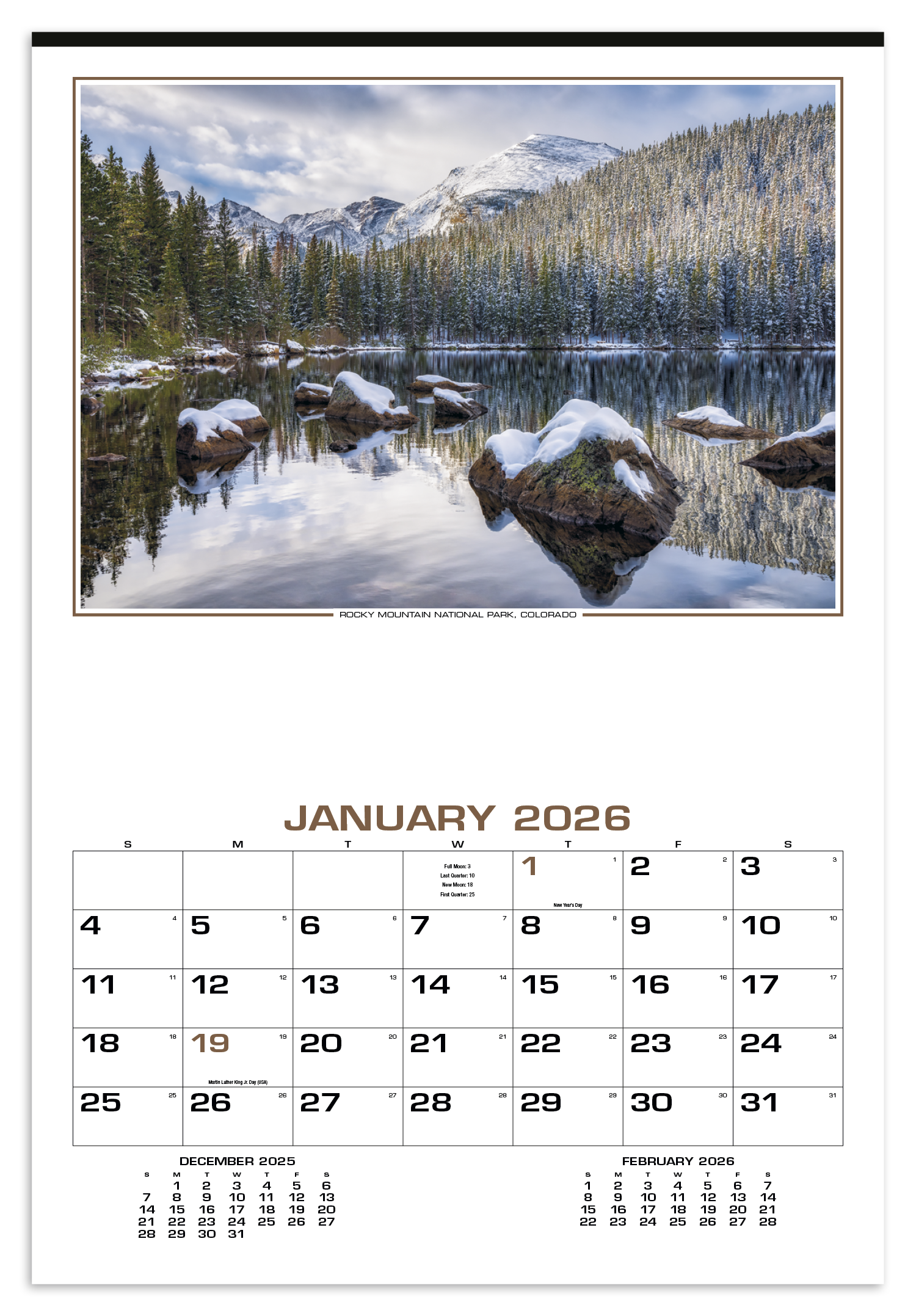 HotLine® Products Our Beautiful America® Executive Calendar 12