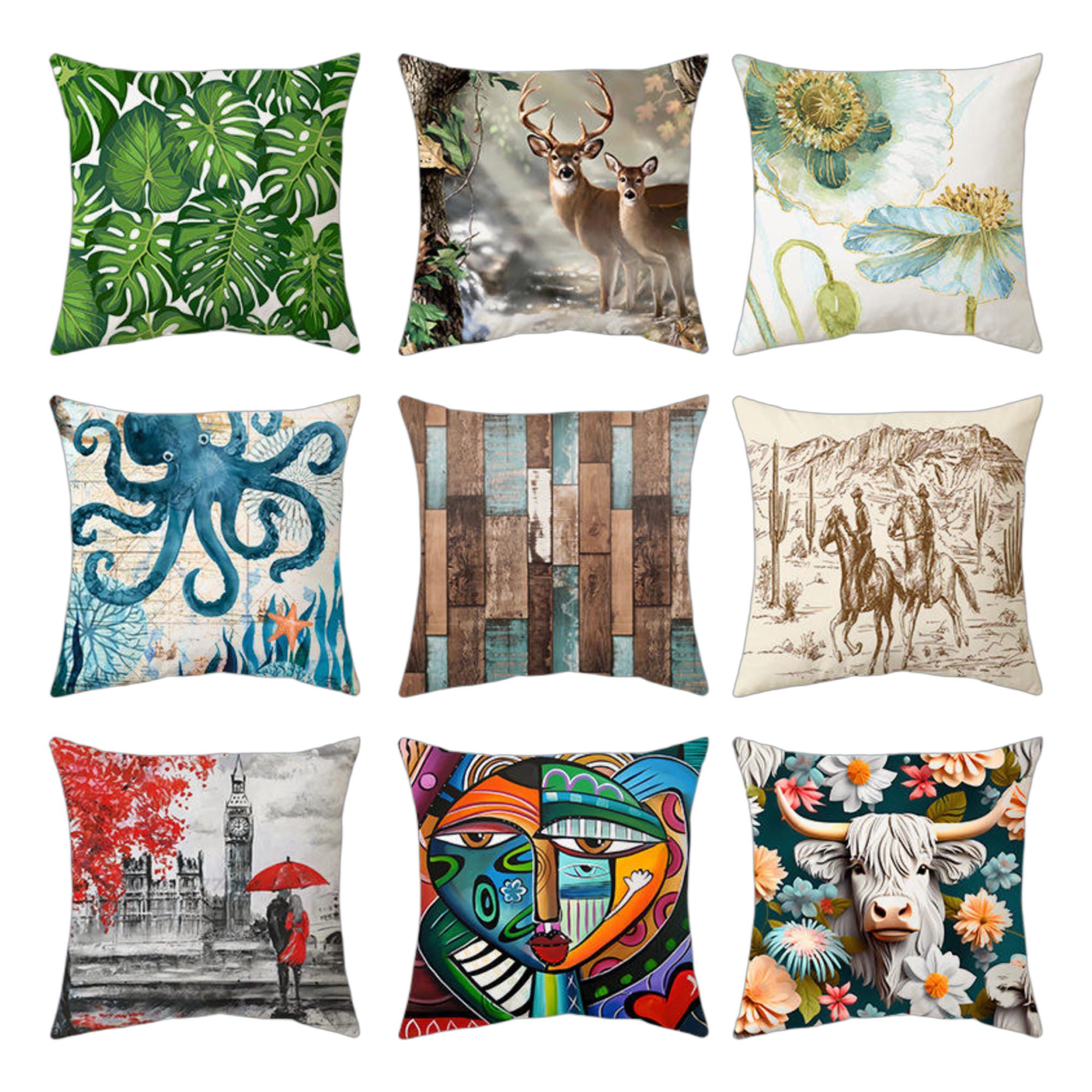 Double-Sided Full-Color Printed Pillow (Includes Stuffing) MOQ 20 5