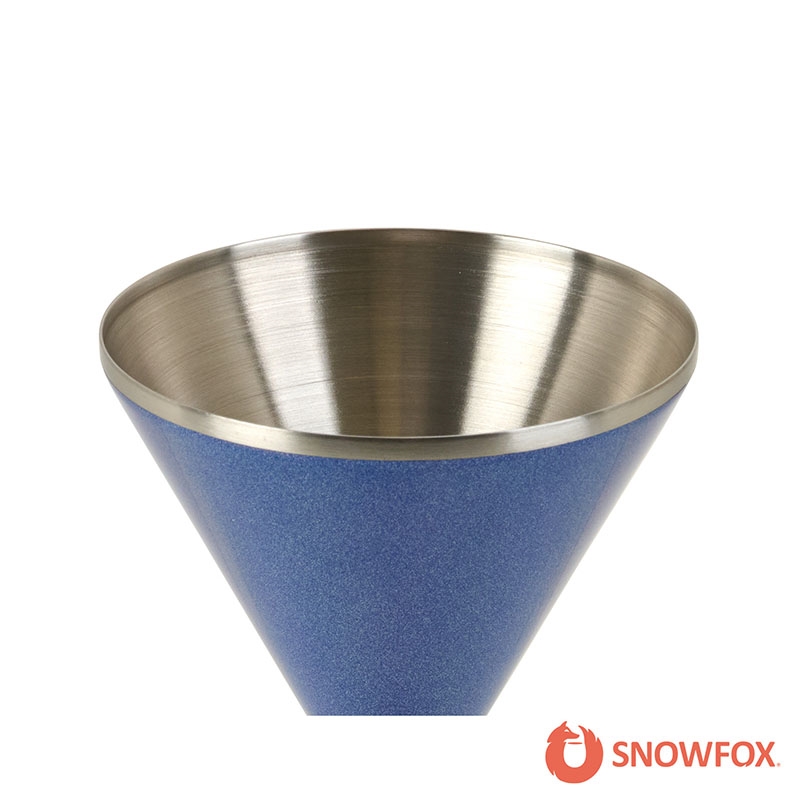 Snowfox® 8 oz. Double Wall Steel Stemmed Martini Glass 47