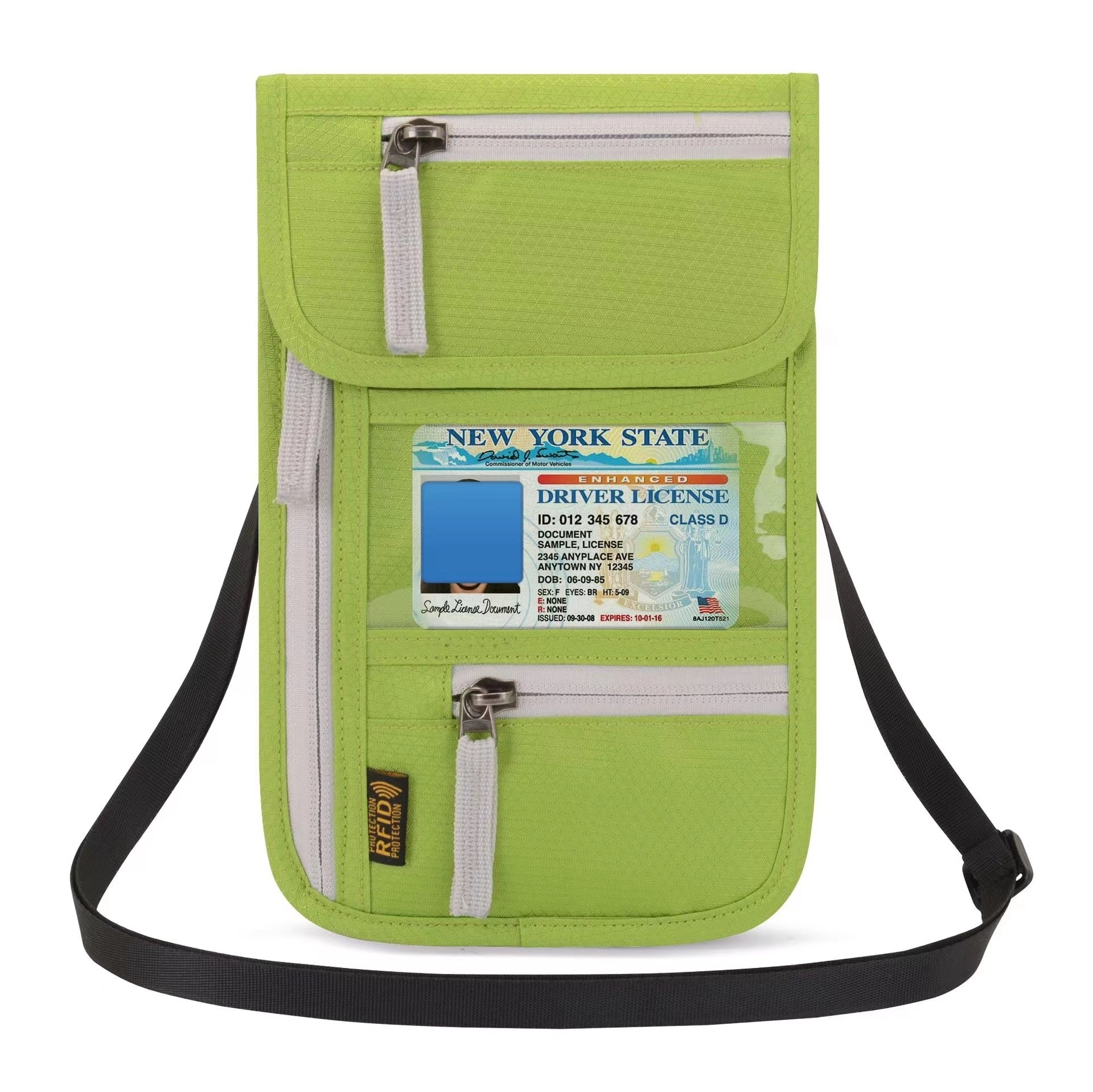 Custom RFID Blocking Travel Pouch Passport Holder Wallet 2