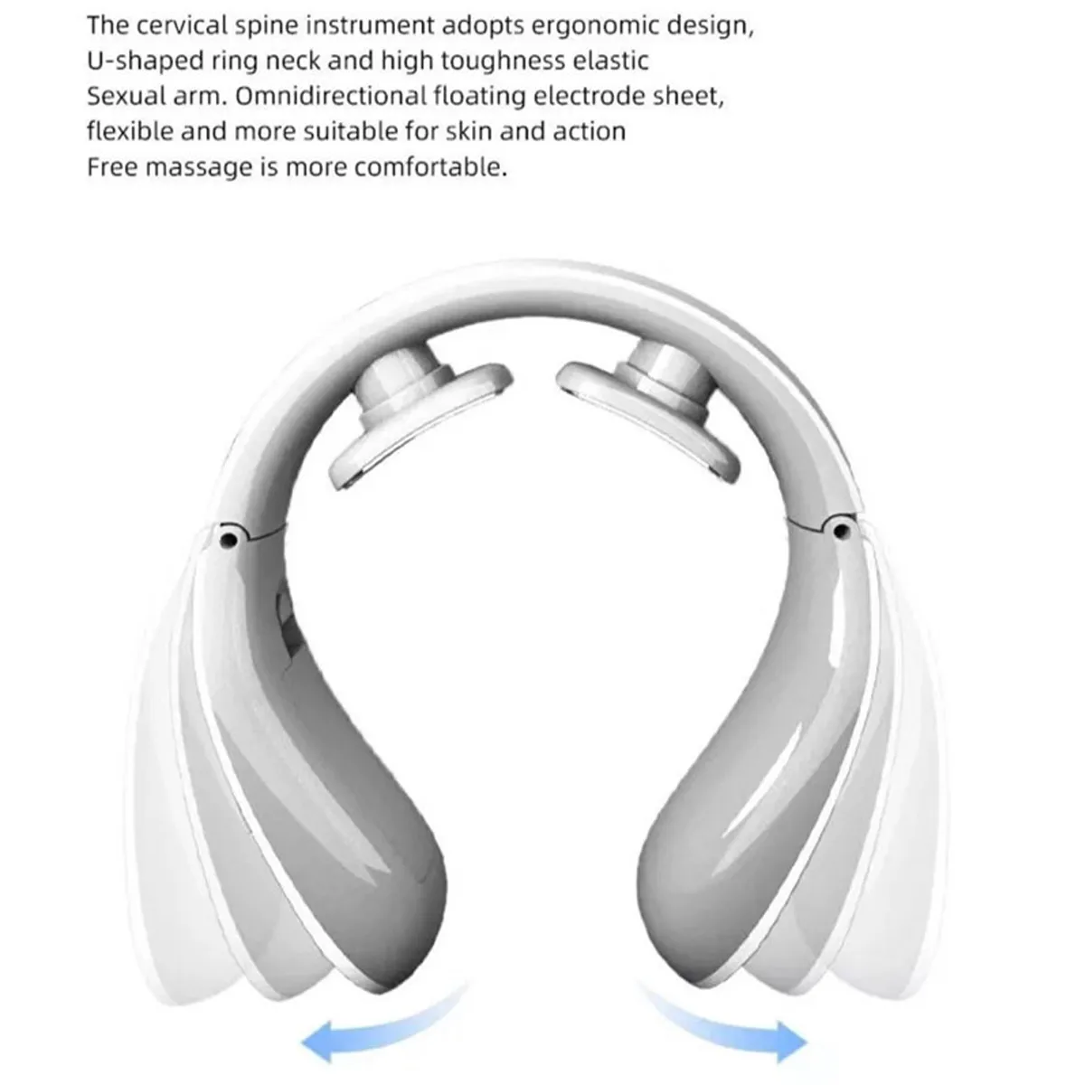 Reduce Fatigue Heat Electric Pulse Neck Massager Vibration 5