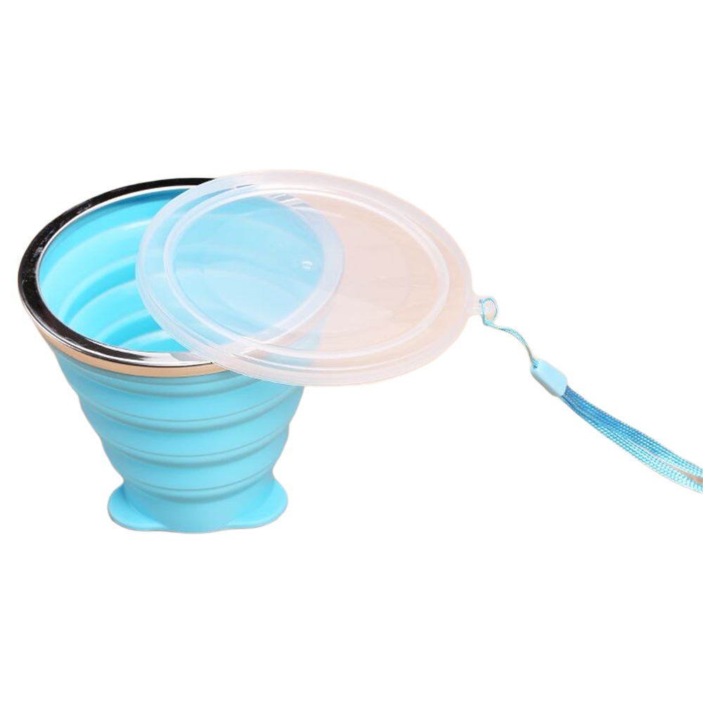 9.15 Oz Ultra-thin Silicone Folding Traveling Cup 1