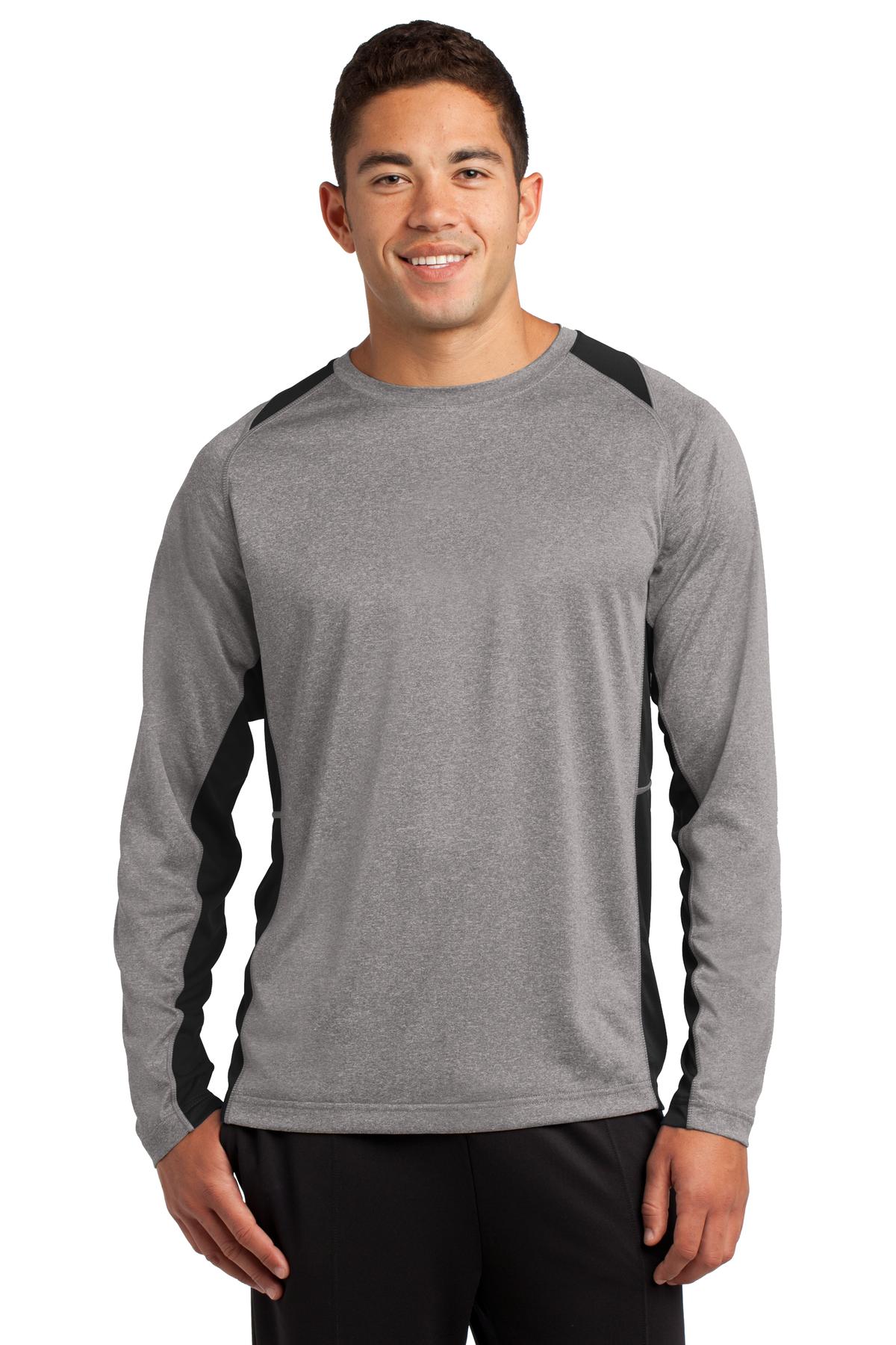 Long Sleeve Heather Colorblock Contender Tee