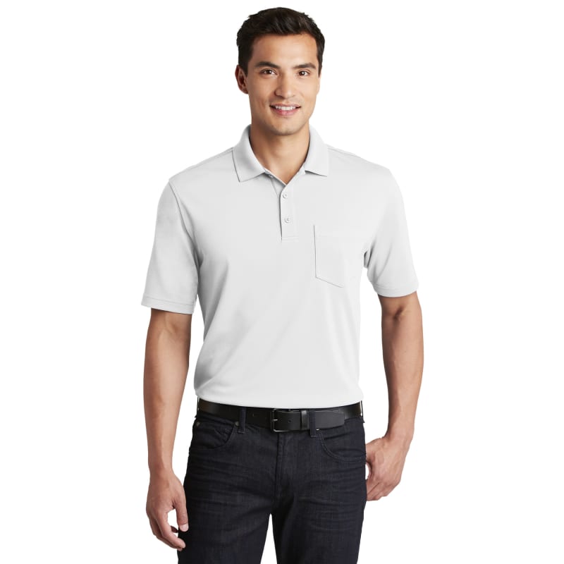 Port Authority Dry Zone UV Micro-Mesh Pocket Polo. 18