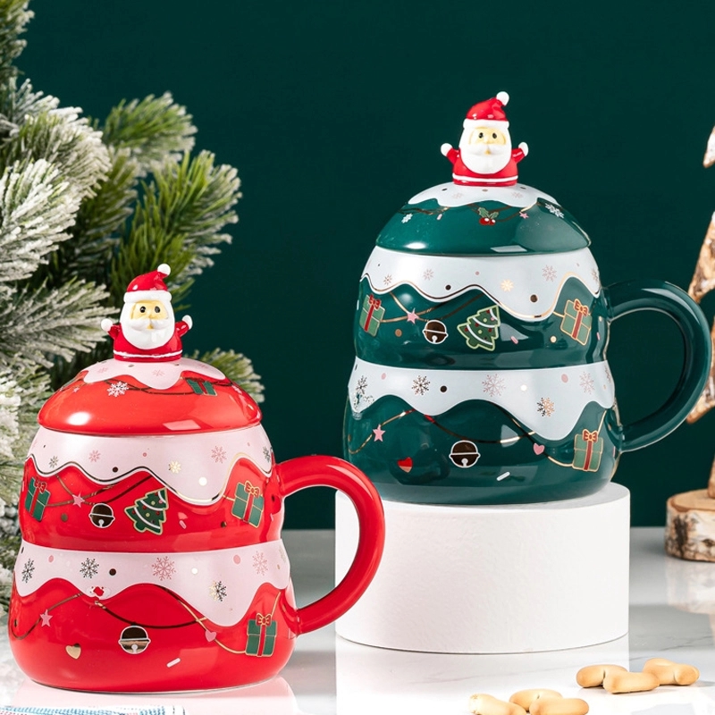 Christmas Tree Shaped Coffee Ceramic Mug 1