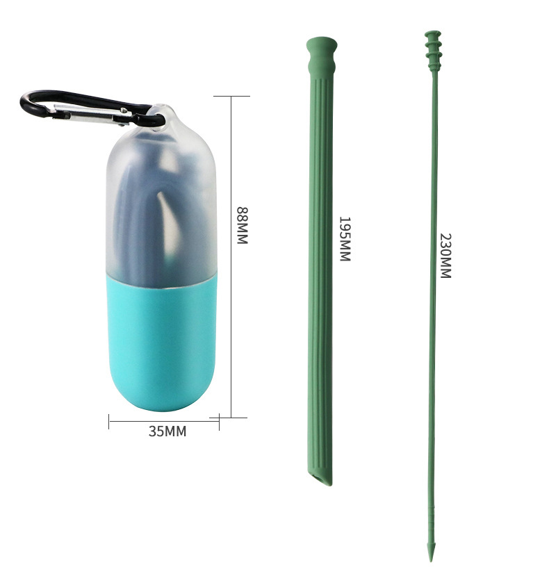 Silicone Eco-Friendly Reusable Straw Set 3