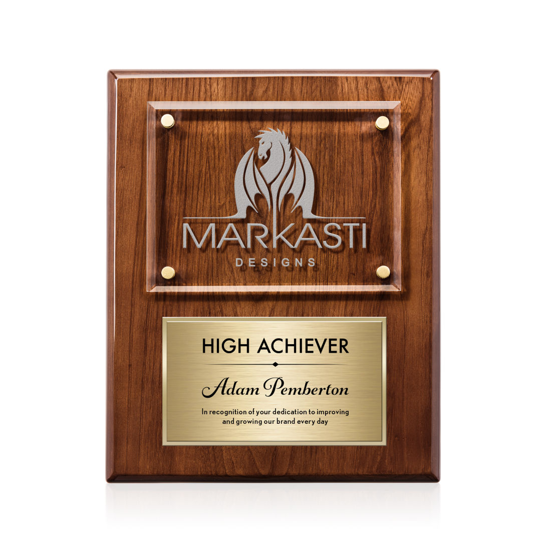 Gossamer Plaque - Walnut/Gold 5