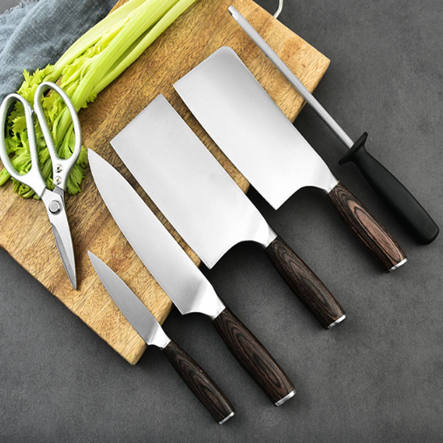 7-Piece Stainless Steel Kitchen Knife Set 11
