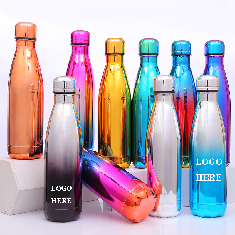 17Oz Colorful Electroplating Double Wall Insulated Sports Bottle 2