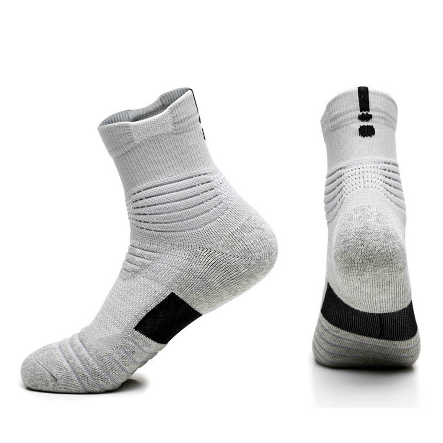 Men's Towel Bottom Non-Slip Sports Boat Socks 7