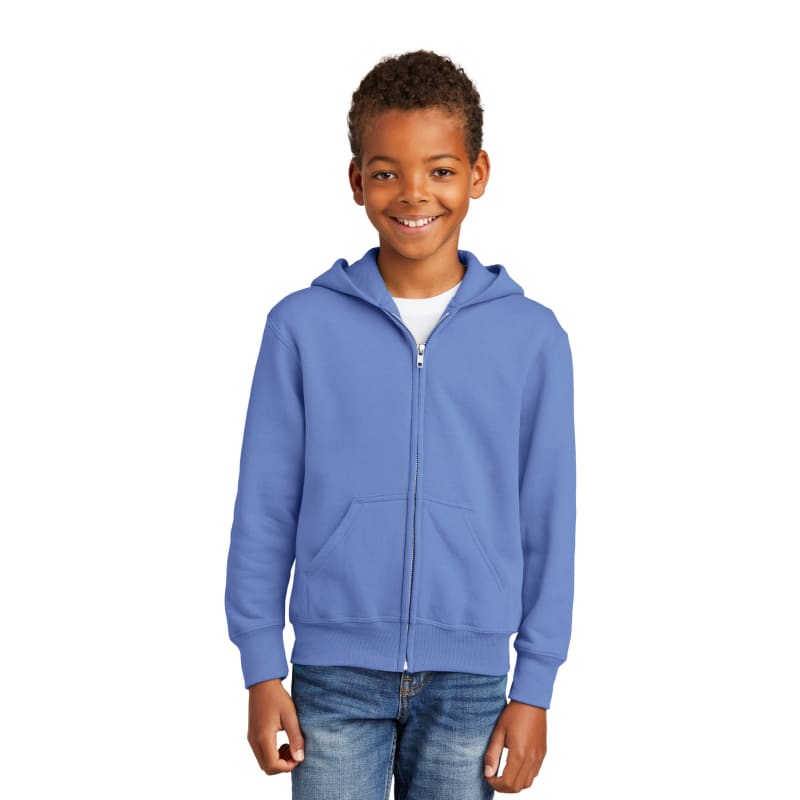 Port & Company - Youth Core Fleece Full-Zip Hooded Sweatshirt. 79