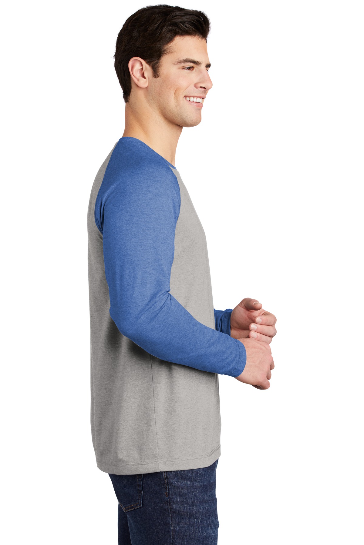 Sport-Tek® PosiCharge Long Sleeve Tri-Blend Wicking Raglan Tee 58
