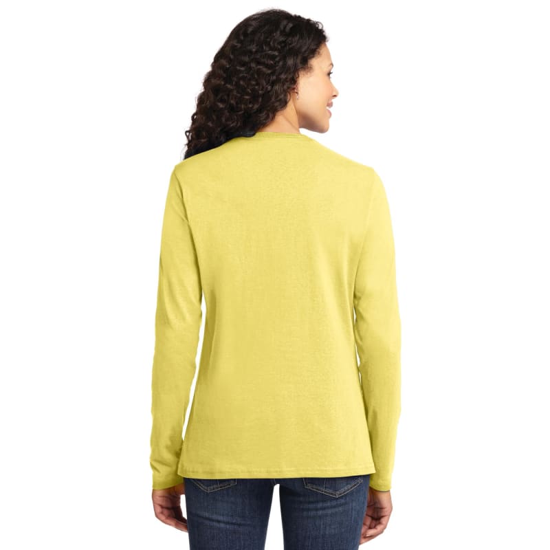 Port & Company Women's Long Sleeve Core Cotton Tee. 50