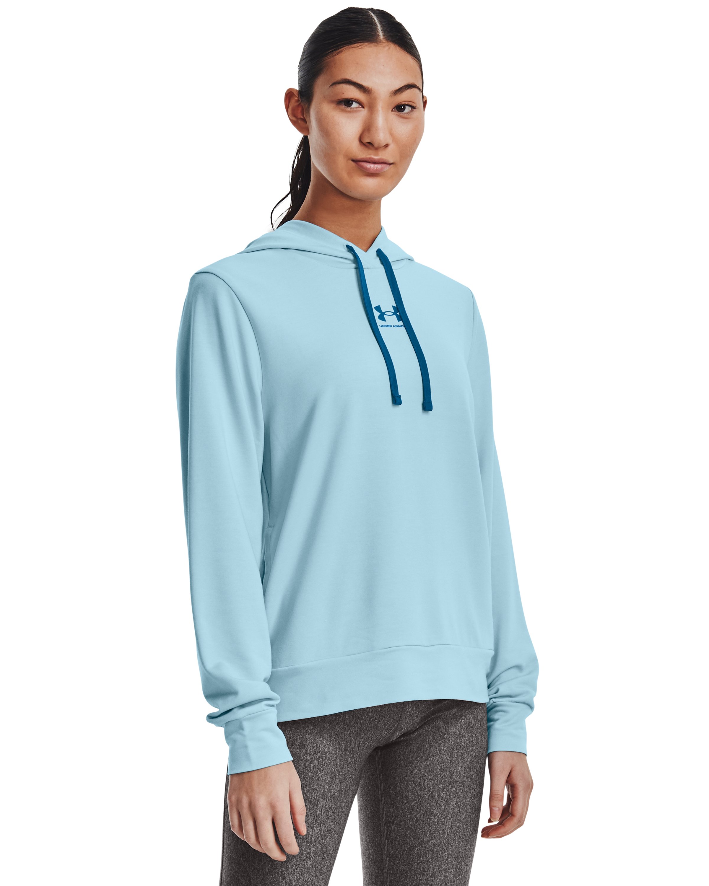 UA Rival Terry Women's Hoodie, custom hoodie or sweatshirt with logo imprint 10