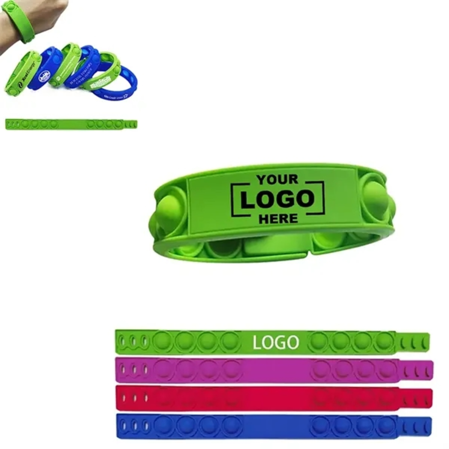Stress Relief Wristband Fidget Toy Bracelet
 2