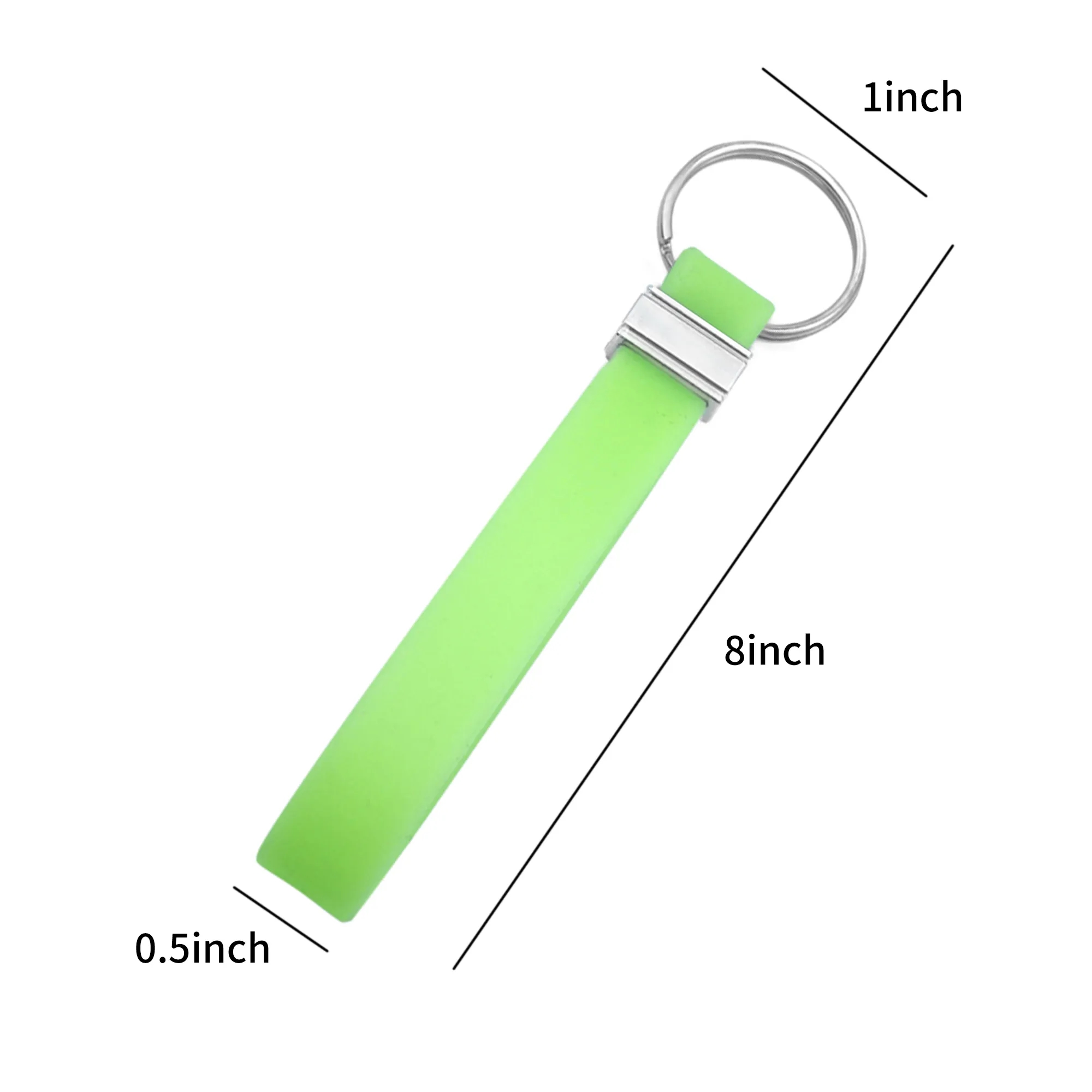 Recycled Silicone Wristband Keychain 15