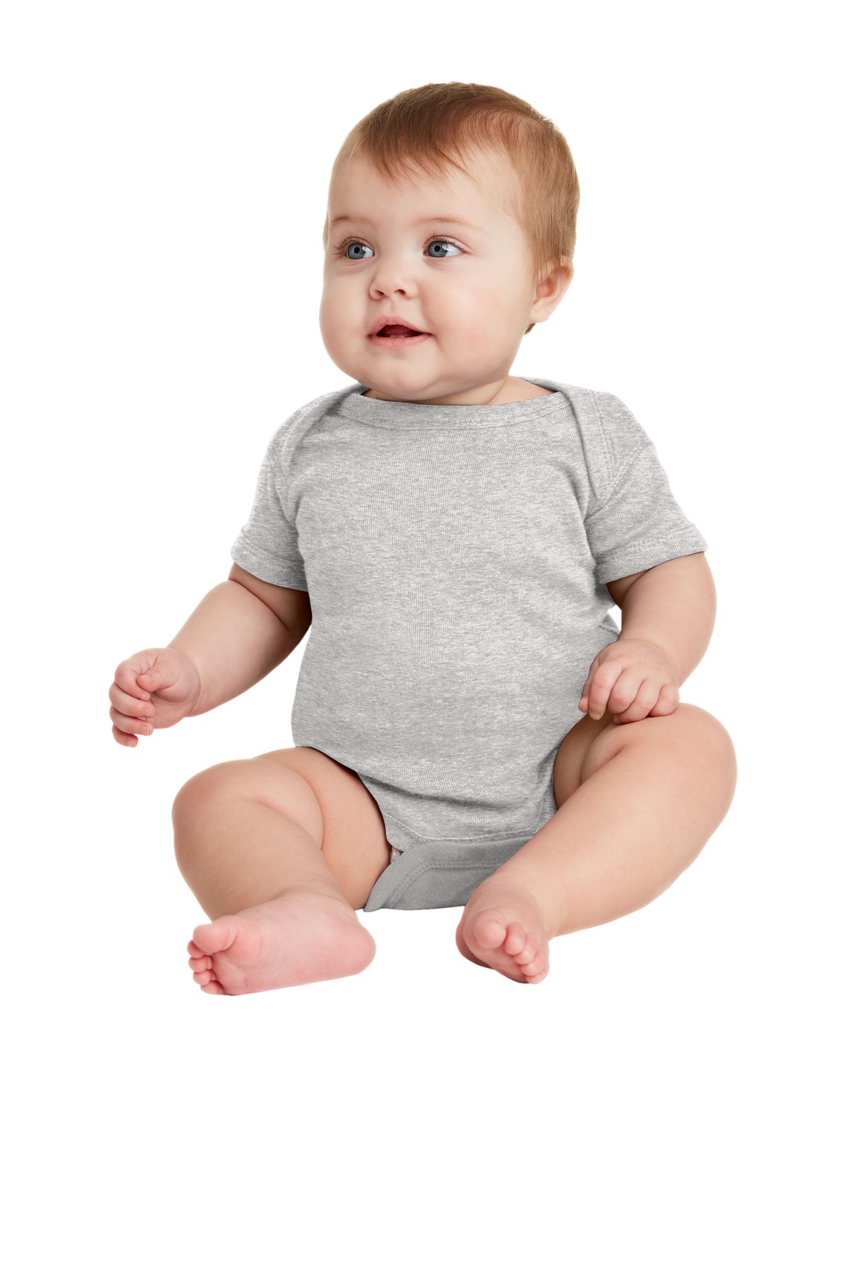 Rabbit Skins Infant Short Sleeve Baby Rib Bodysuit. RS4400 94