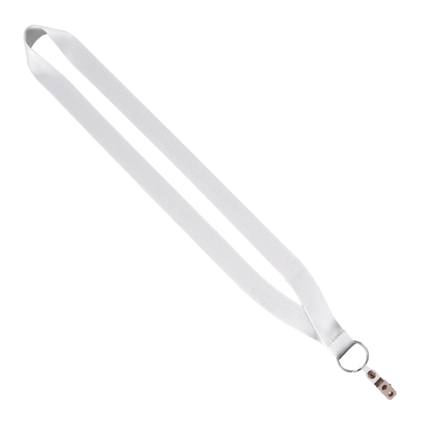 3/4" Dye-Sublimated Lanyard with Silver Tone Metal Crimp & Split Ring 5