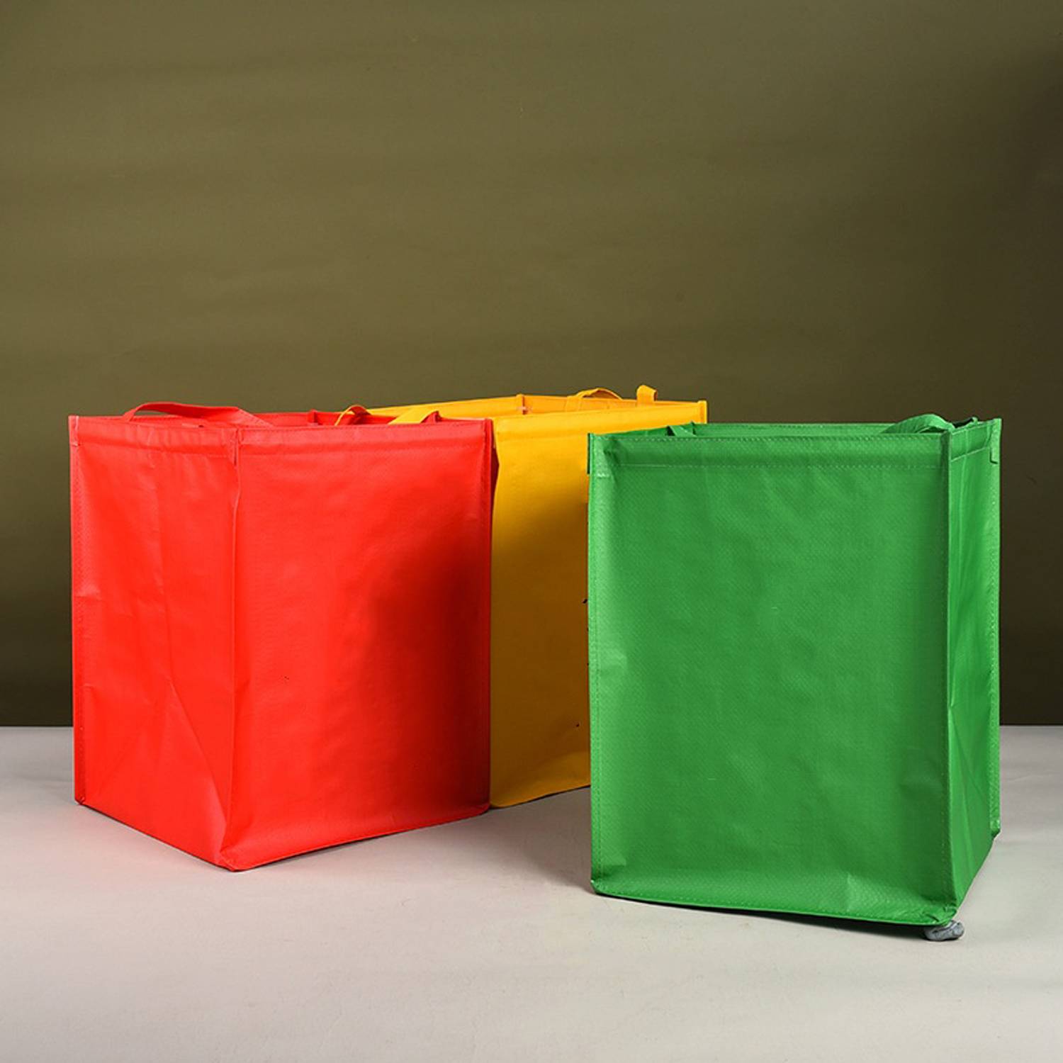 PP Woven Velcro Coated Color Printed Shopping Tote Bag, custom tote bag with logo imprint 2