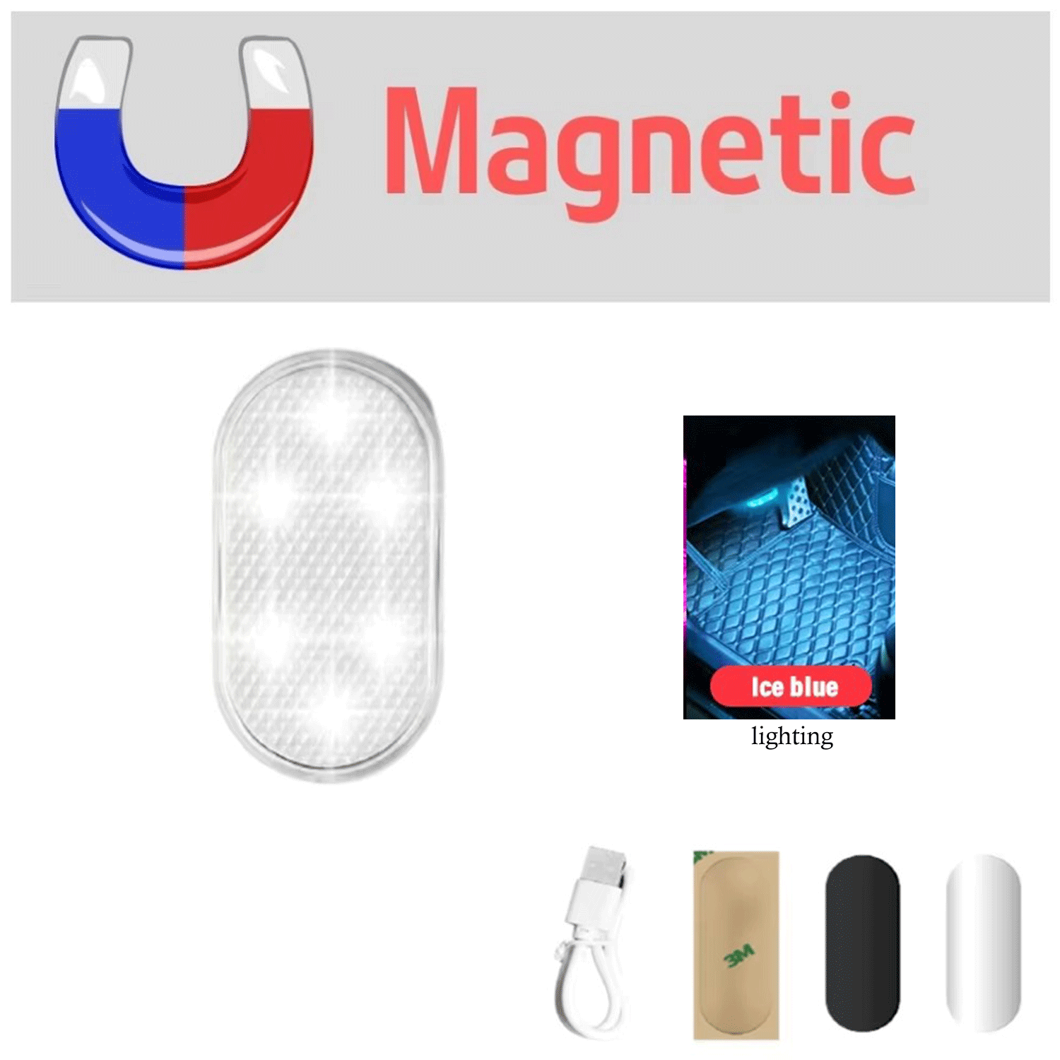multicolor Car's Interior Lamp Atmosphere wireless LED light 12
