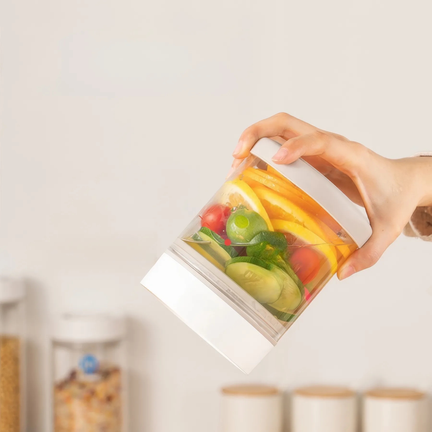 Electric Automatic Vacuum Glass Sealed Jar 600ml 4