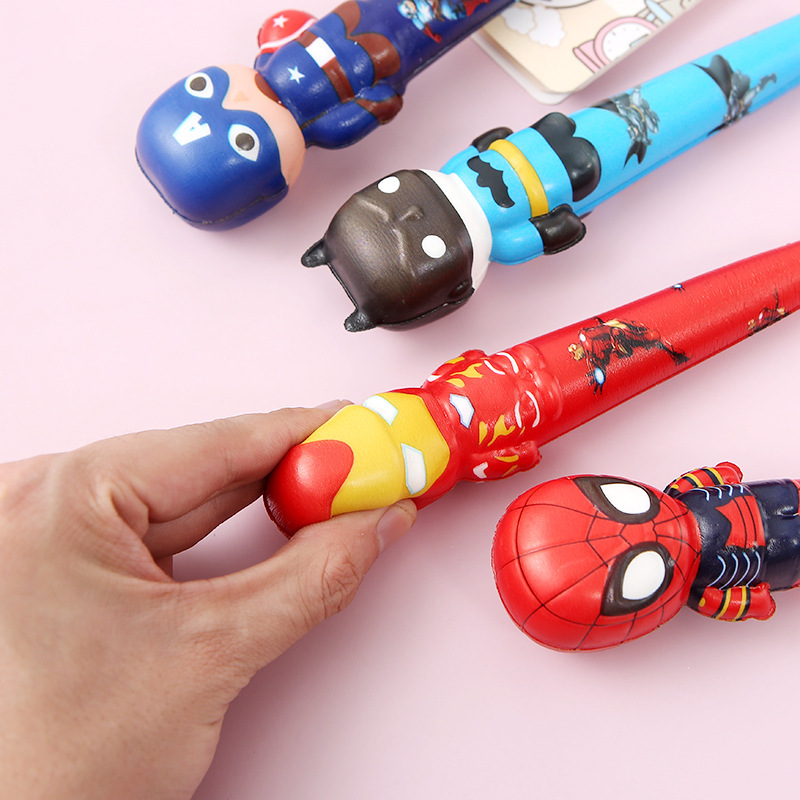 2 in 1 Super Hero Ball Pen and Squeeze Toy 3