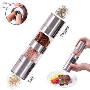 Manual 2 In 1 Salt Mill And Pepper Grinder With Adjustable Grind Level 12