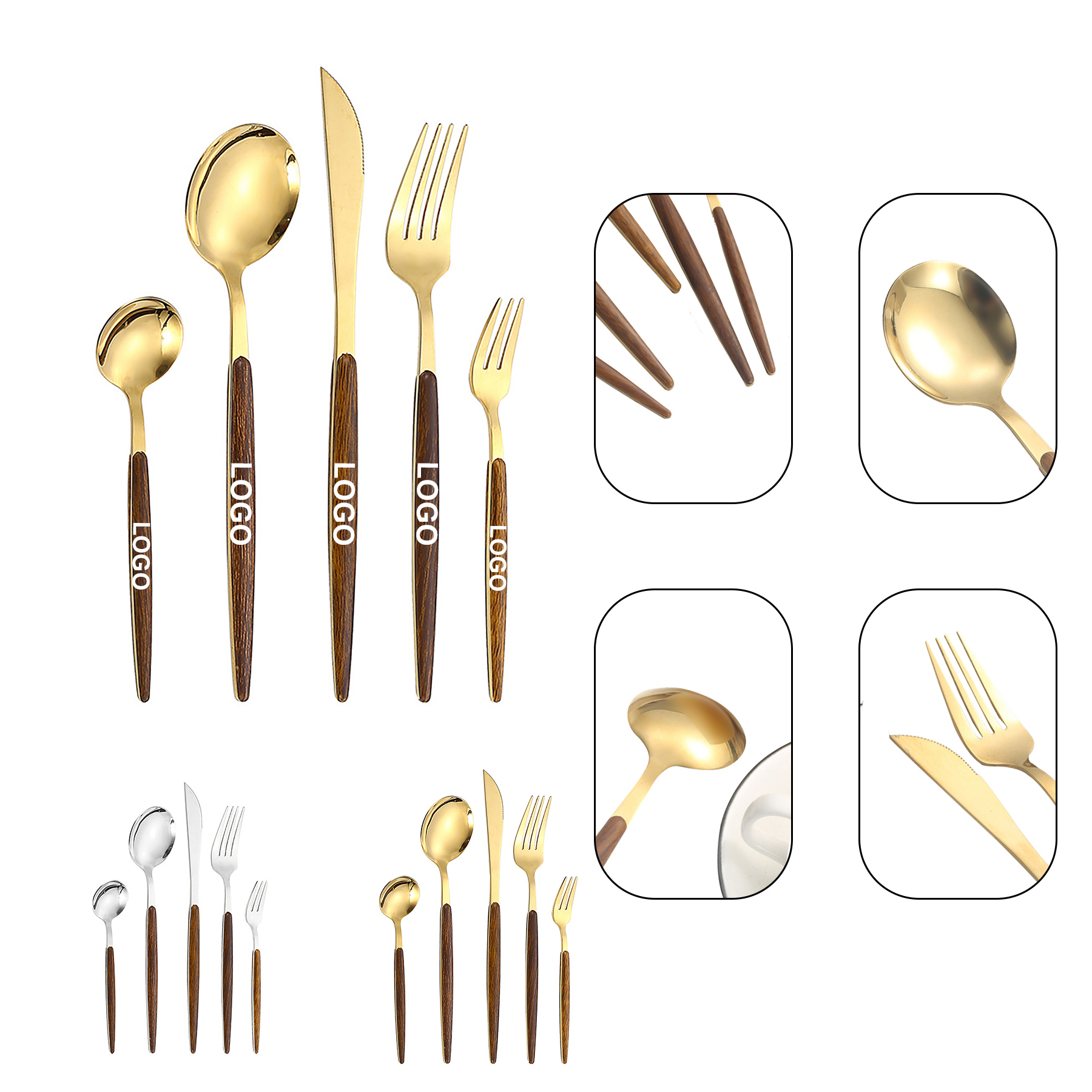 5 Piece Stainless Steel Flatware Set 2
