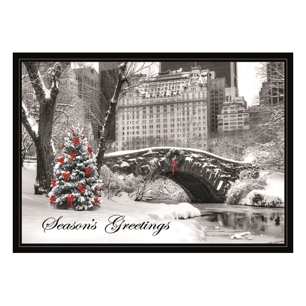 City Snow Day Holiday Card 2