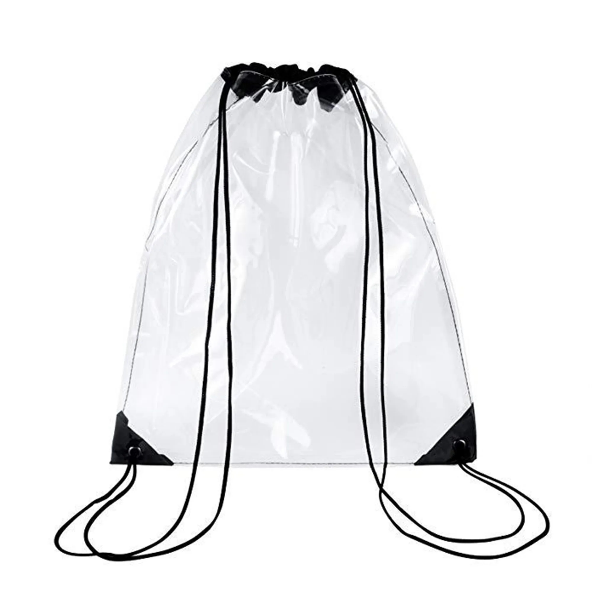 Waterproof Clear Plastic Drawstring Backpack 6