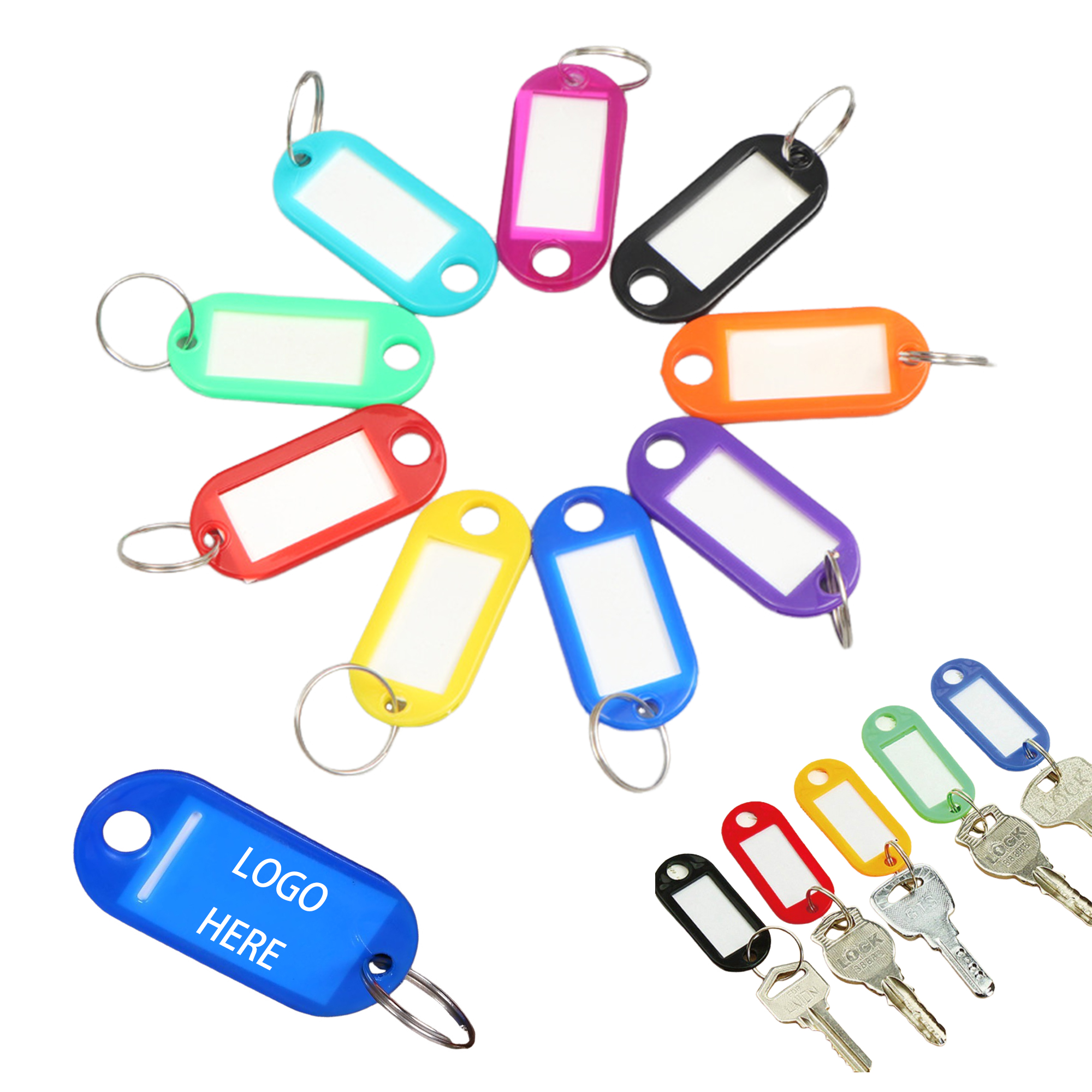 Plastic Marked Keychain Luggage Tag 1