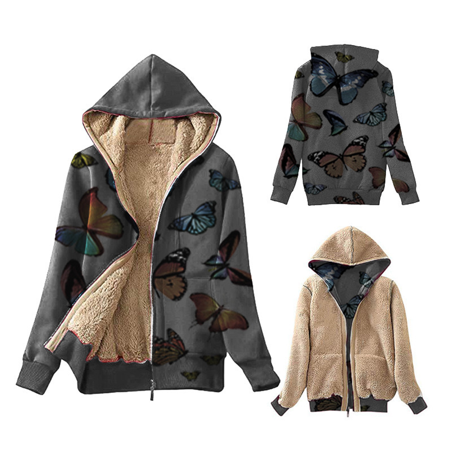 Sherpa-Lined Pullover Hoodie Sweatshirt, custom hoodie or sweatshirt with logo imprint 5