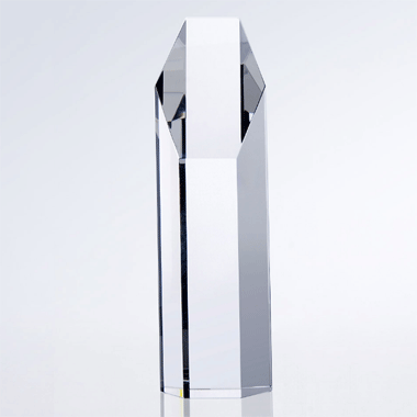 Optical Crystal Hexagon Tower Award - Small 2