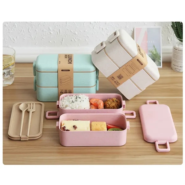 Eco-Friendly Double-Layer Lunch Box Set