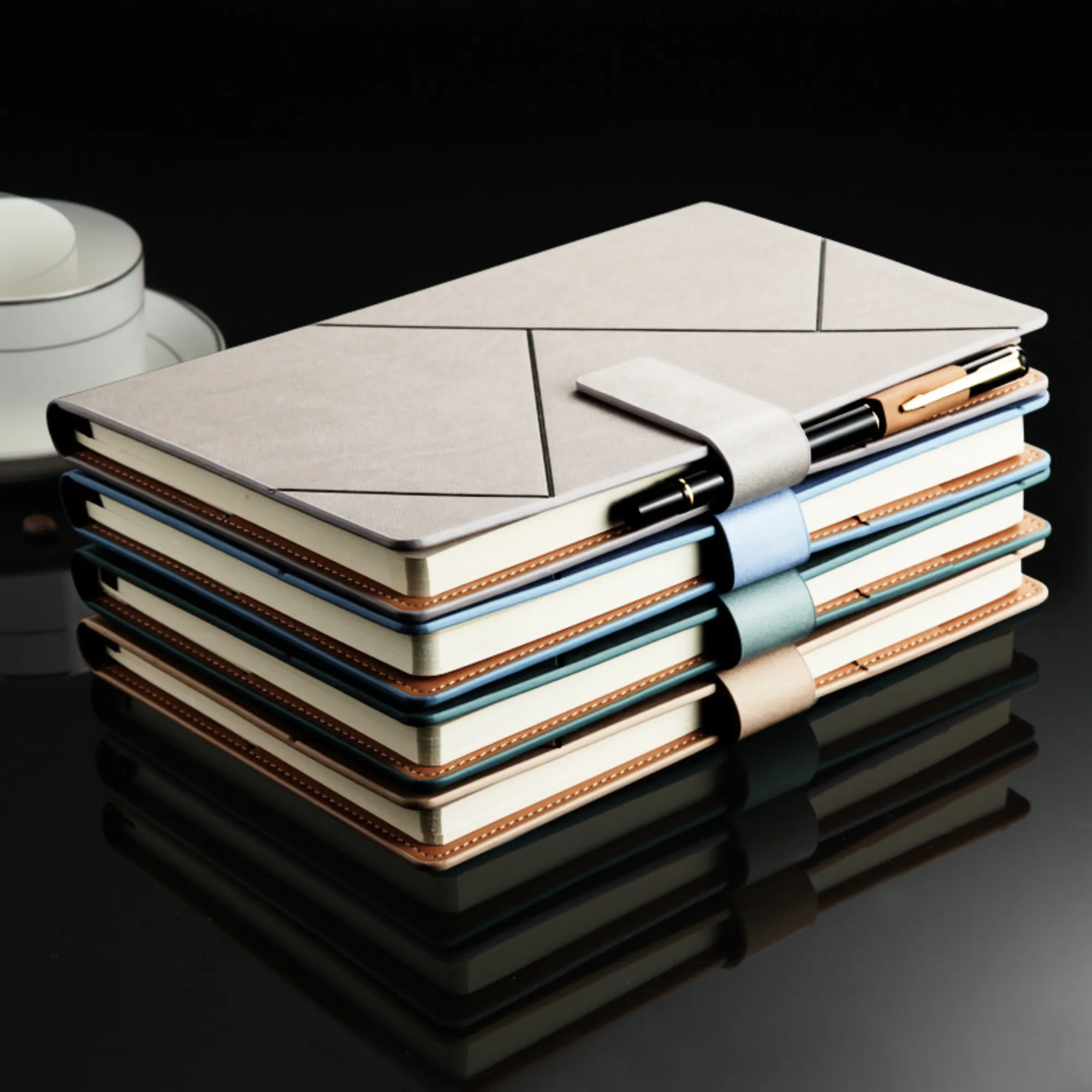 Leather Journal with Elastic Closure for Office or School 2