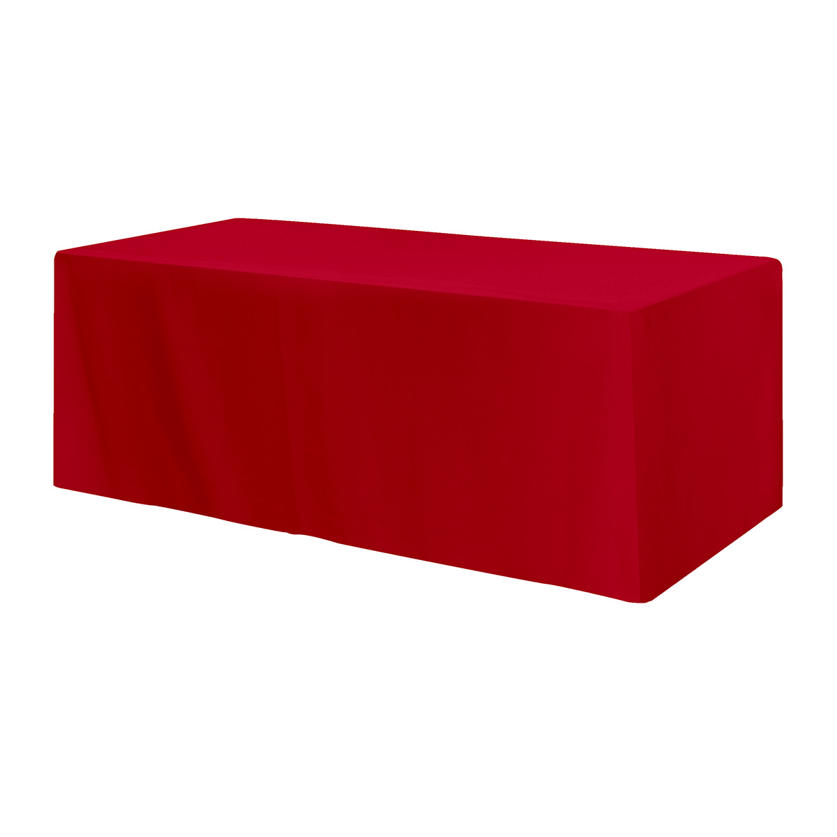 Fitted Poly/Cotton 4-sided Table Cover - Fits 8' Standard Table 1