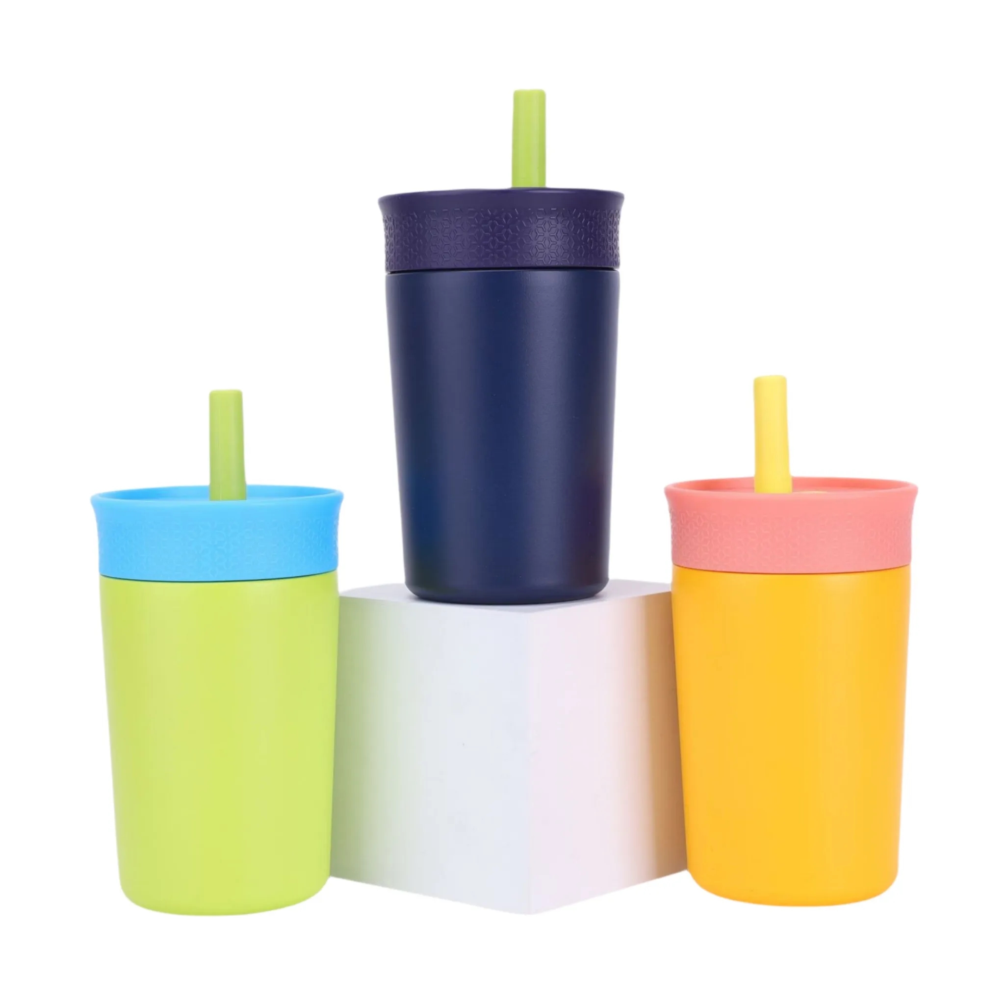 Full Color 12oz Kids Insulation Tumbler with Straw 2