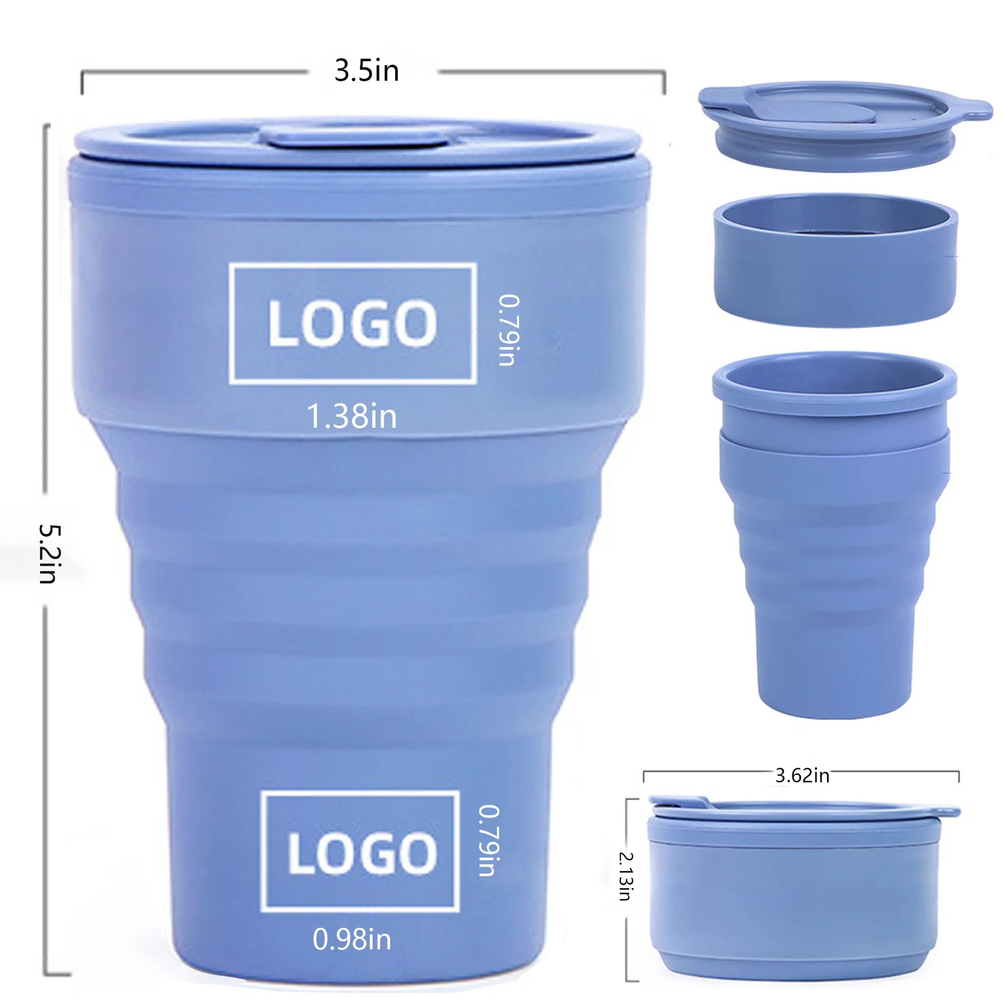 Fexisip Pro,Silicone+PP Collapsible Travel Cup 1