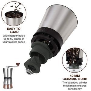 Portable Stainless Steel Coffee Bean Grinder 3