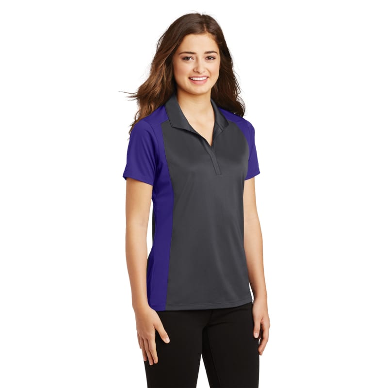 Sport-Tek Women's Colorblock Micropique Sport-Wick Polo. 26