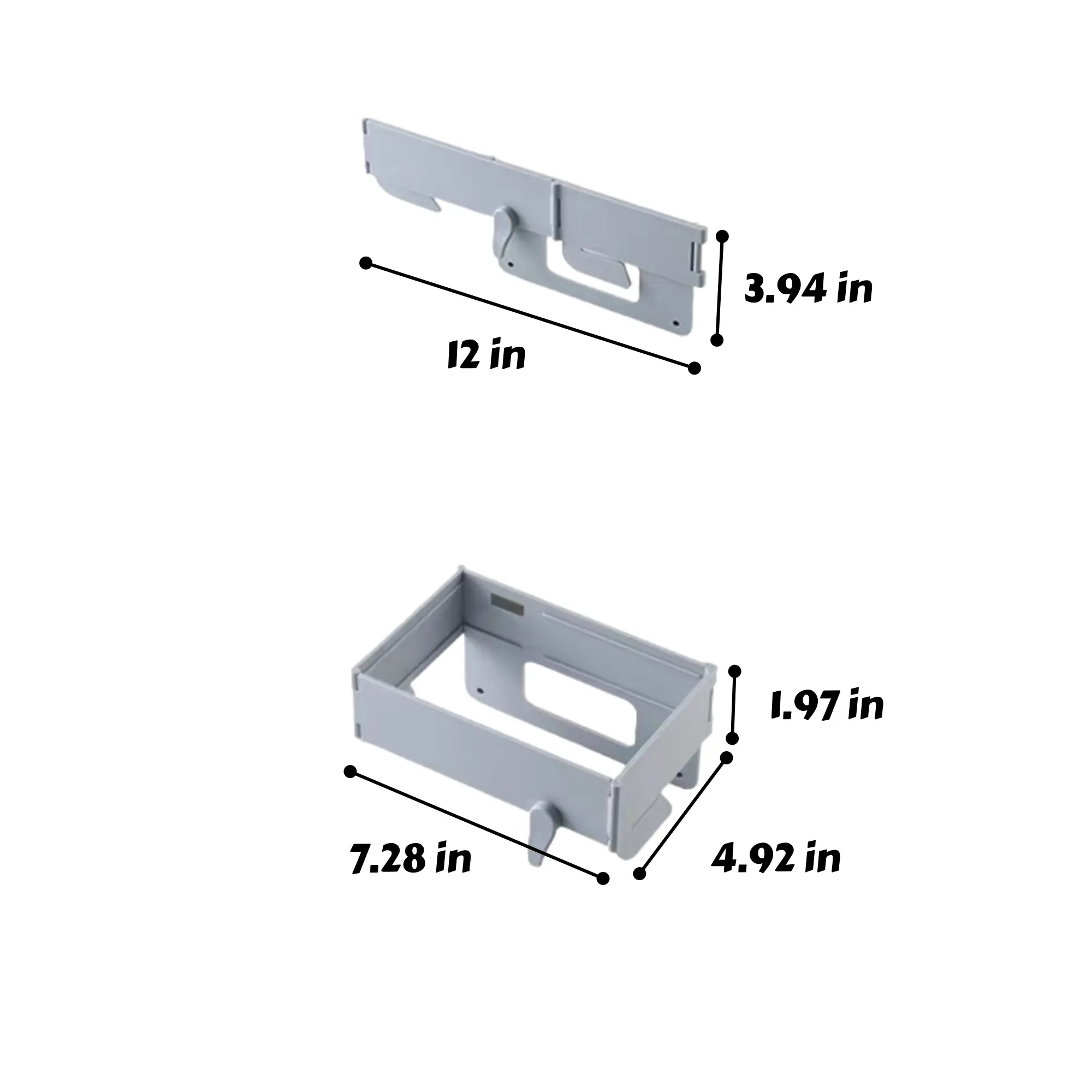 No Drill Foldable Trash Stand Collapsible 3