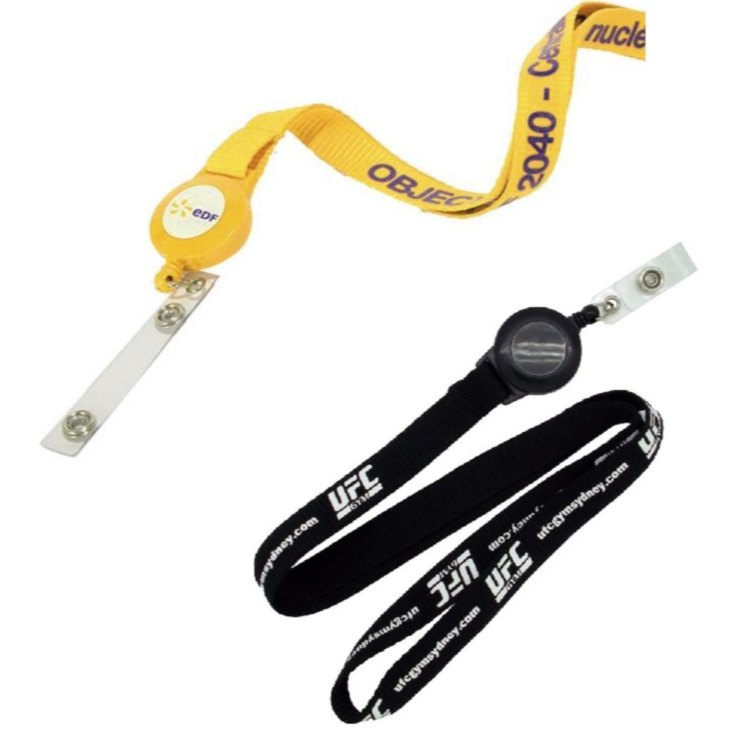 5/8" Polyester Lanyard with Retractable Reel Combo 2