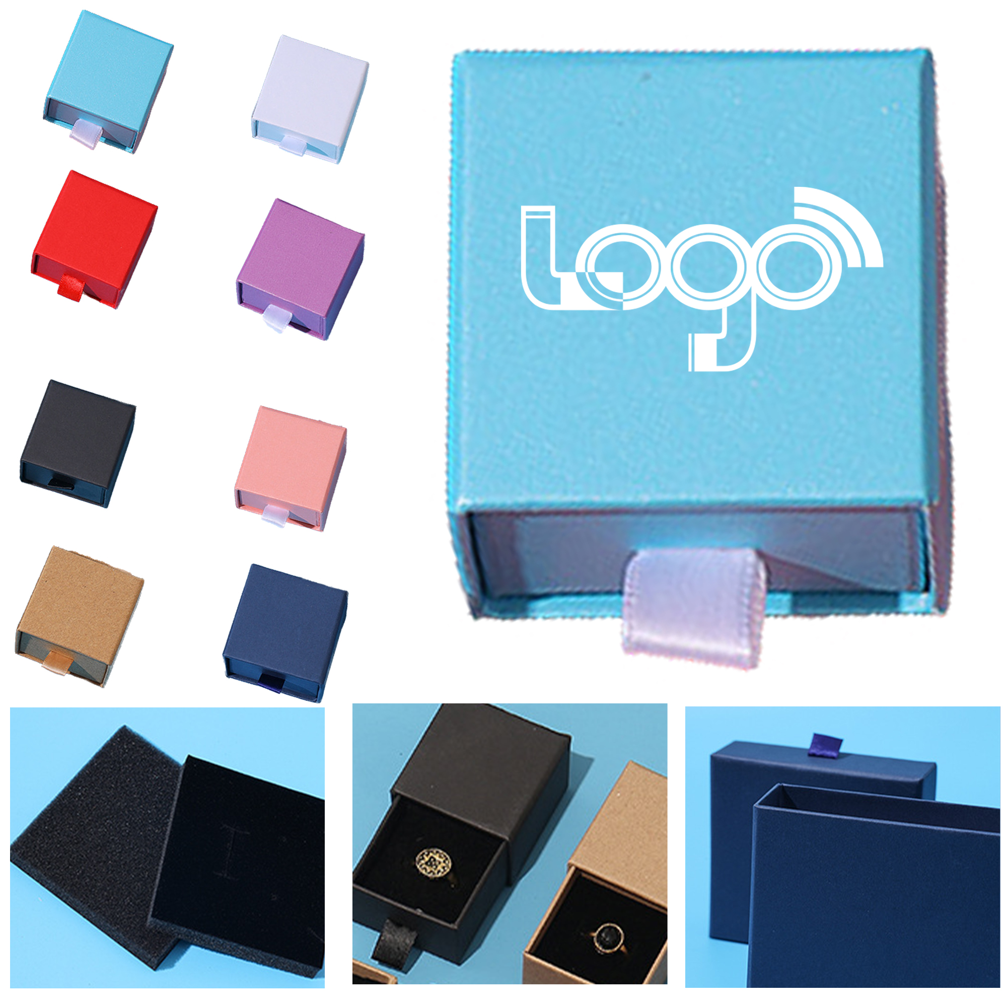 Premium Cardboard Jewelry Box with Soft Lining 2